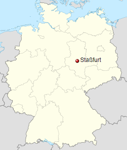 Stassfurt map