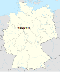 Map of Bielefeld